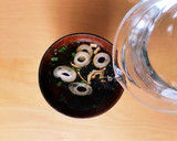 松茸の味お吸いものともずくのスープ作り方2写真