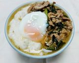 長いもと豚肉のスタミナうどん作り方9写真