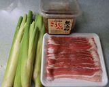 マコモタケの豚肉巻き作り方1写真