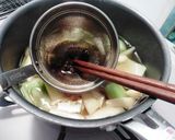 チンゲン菜の味噌汁作り方2写真