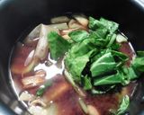 チンゲン菜の味噌汁作り方3写真