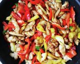 簡単☆パプリカと鶏肉のオイマヨ炒め作り方6写真