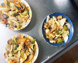 簡単洋風きな粉牛丼味豚こま大根青椒肉絲風作り方15写真
