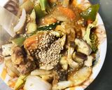 簡単洋風きな粉牛丼味豚こま大根青椒肉絲風作り方17写真