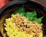 フライパン1つ☆彩り綺麗な鶏そぼろ丼作り方7写真