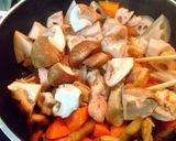 鰻のたれで作る『鶏と根菜の照り炒め風』作り方7写真