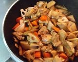 鰻のたれで作る『鶏と根菜の照り炒め風』作り方9写真