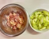 とろっとろ玉子とセロリの塩麹炒め作り方1写真