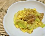 とろっとろ玉子とセロリの塩麹炒め作り方7写真