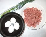 ひき肉・卵の豆板醤炒め♪元気がない時簡単作り方1写真