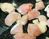 鶏むね肉のササッと梅肉炒め作り方1写真