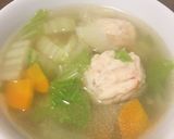 給食の「白菜と肉団子のスープ」♡10分作り方3写真