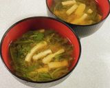 菊菜と油揚げのみそ汁作り方6写真