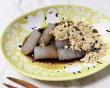 ライスペーパーで信玄餅風作り方4写真
