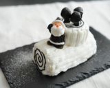 2Dクリスマス。モノクロブッシュドノエル作り方9写真