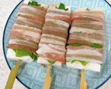 はんぺんのしそ豚バラ巻きのチーズ焼き作り方4写真