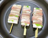 はんぺんのしそ豚バラ巻きのチーズ焼き作り方5写真