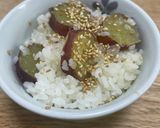 さつまいもご飯　もちもち作り方3写真