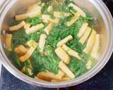 菊菜と油揚げのみそ汁作り方5写真