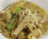 レンジ　鶏肉のマスタードクリーム作り方8写真