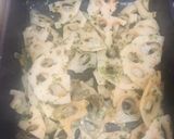 給食の「れんこんの青のり炒め」♡シャキッ作り方3写真
