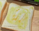 カフェ風❣️風車トースト!ハムチーズ作り方3写真