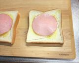 カフェ風❣️風車トースト!ハムチーズ作り方5写真
