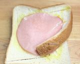 カフェ風❣️風車トースト!ハムチーズ作り方6写真
