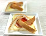 カフェ風❣️風車トースト!ハムチーズ作り方11写真