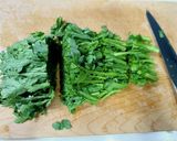 レンジde春菊の梅しそ和え作り方1写真