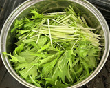水菜と油揚げの煮浸し作り方3写真
