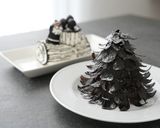 2Dクリスマス。モノクロブッシュドノエル作り方14写真