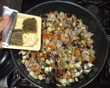 残り野菜でドライカレー♪簡単カレールーで作り方6写真