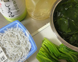 かんたん酢☆しらすとほうれん草の酢の物作り方1写真