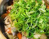 鍋の素活用●豚肉の白菜＆根菜あっさり鍋作り方4写真