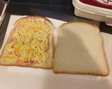超簡単☆冷凍食パンでハムチーズトースト作り方4写真
