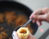 豚挽肉のコンコン焼き【油揚げの包み焼き】作り方18写真