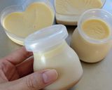 きな粉とホワイトチョコの豆乳プリン。作り方6写真