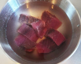 白ねぎとかつおのあらの味噌汁作り方2写真