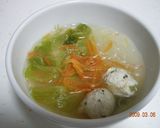 好きな野菜で♪鶏団子と春雨スープ☆作り方5写真