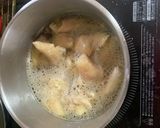 鶏皮のニラ玉煮作り方3写真