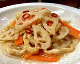 冷蔵庫の余り物でレンコンきんぴら作り方8写真