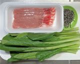 豚ロース肉と小松菜の塩こぶサラダ作り方1写真