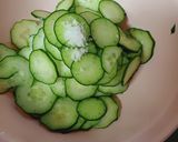 きゅうりとワカメの中華風酢の物なめ茸入り作り方1写真