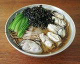 牡蠣と韓国のりの蕎麦作り方6写真