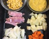 給食の「コーンポタージュ」♡具だくさん作り方1写真