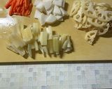 ヤーコン蓮根 大根の食感楽しい♪きんぴら作り方2写真