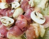 鍋の素活用●鶏肉の白菜＆根菜キノコ鍋作り方2写真