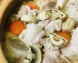 鍋の素活用●鶏肉の白菜＆根菜キノコ鍋作り方3写真