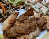 漬け鶏胸肉焼き玉ねぎソース作り方7写真